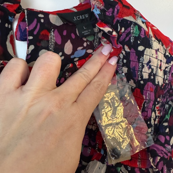 J. Crew Multicolor Floral Blouse - Picture 2 of 3